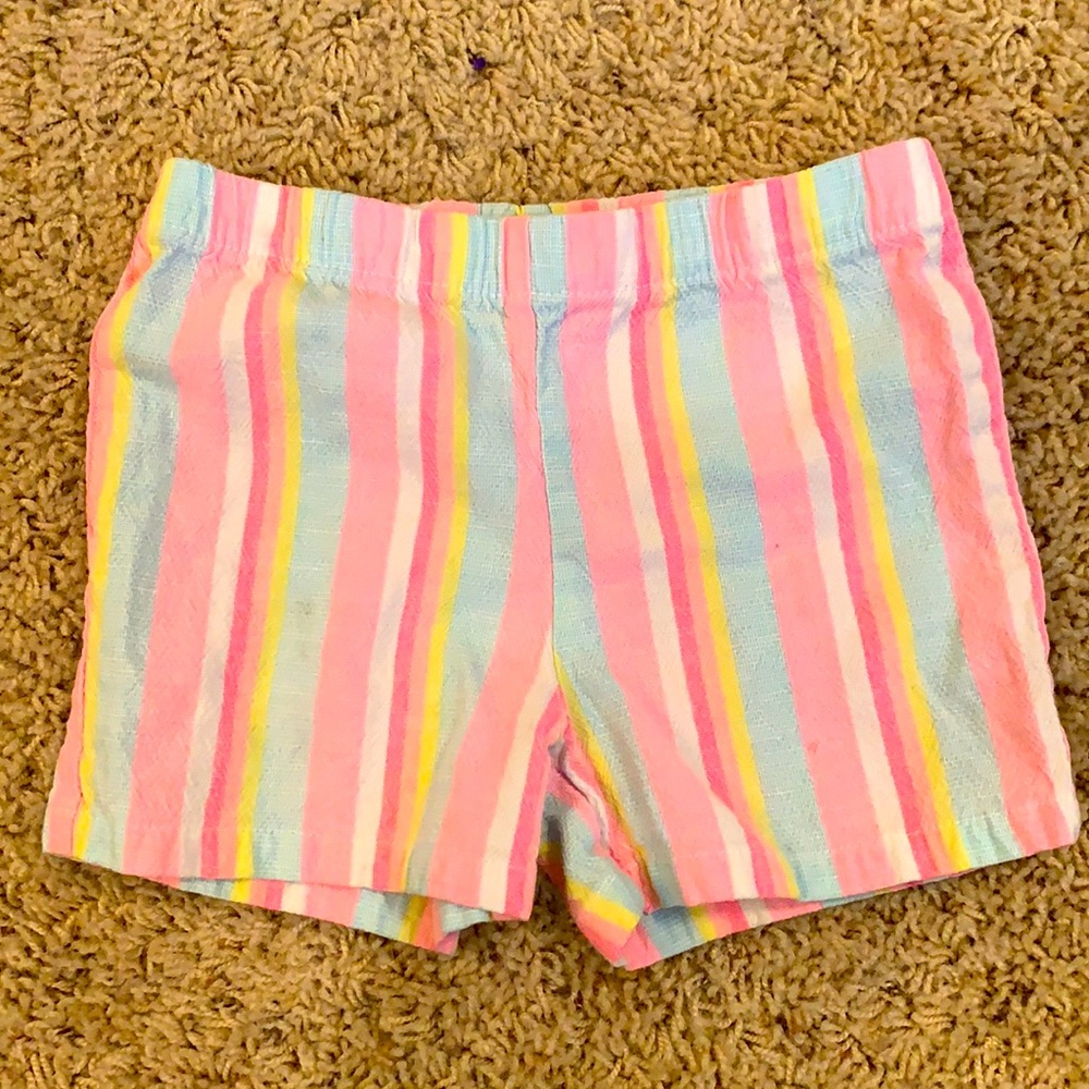 Carters Rainbow Stripe Shorts - 4T